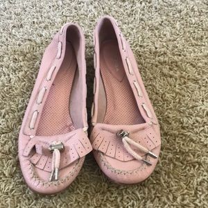 Via Spiga Pink Leather Loafers 7.5